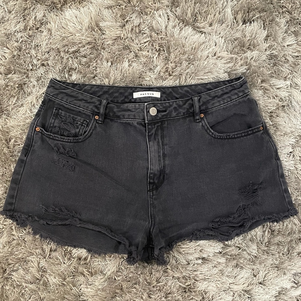 Black High Rise shorts from PacSun